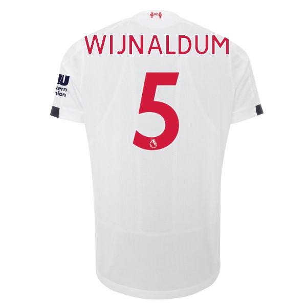 Camiseta Liverpool NO.5 Wijnaldum Segunda equipo 2019-20 Blanco